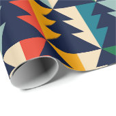 Weihnachtsbaum gestreift geschenkpapier (Rolleneckpunkt)