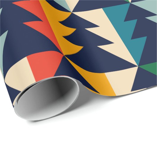 Weihnachtsbaum gestreift geschenkpapier (Rolleneckpunkt)