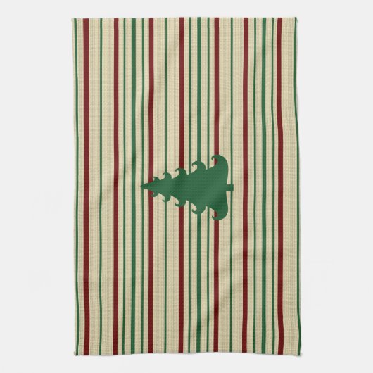 Weihnachtsbaum gestreift geschirrtuch (Vertikal)