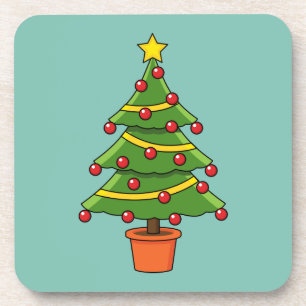 Weihnachtsbaum Getränkeuntersetzer