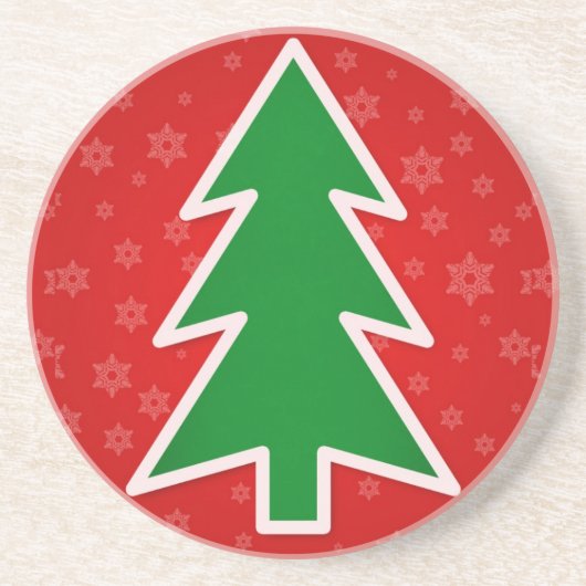 Weihnachtsbaum Getränkeuntersetzer (Vorne)