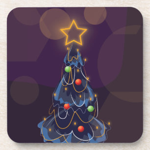 Weihnachtsbaum Getränkeuntersetzer