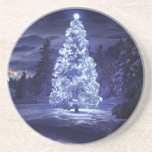 Weihnachtsbaum Getränkeuntersetzer (Vorne)