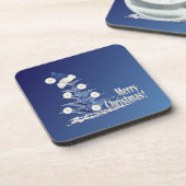 Weihnachtsbaum Getränkeuntersetzer (Linke Seite)