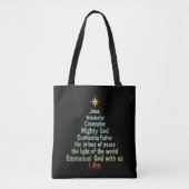 Weihnachtsbaum Gift Faith Christlich Holiday Merry Tasche (Vorderseite)