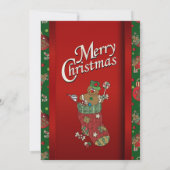 Weihnachtsbaum Gingerbread Urlaub Einladung (Rückseite)