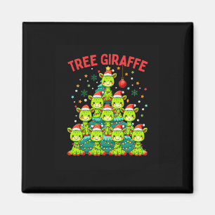 Weihnachtsbaum Giraffe Holiday Giraffen Sant Magnet