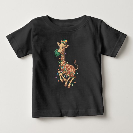Weihnachtsbaum Giraffe Lover Geschenk Liebe Baby T-shirt (Vorderseite)