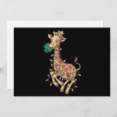Weihnachtsbaum Giraffe Lover Geschenk Liebe Feiertagskarte (Vorne/Hinten)