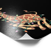 Weihnachtsbaum Giraffe Lover Geschenk Liebe Fotodruck (Ecke)