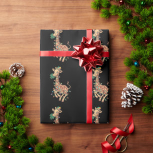 Weihnachtsbaum Giraffe Lover Geschenk Liebe Geschenkpapier