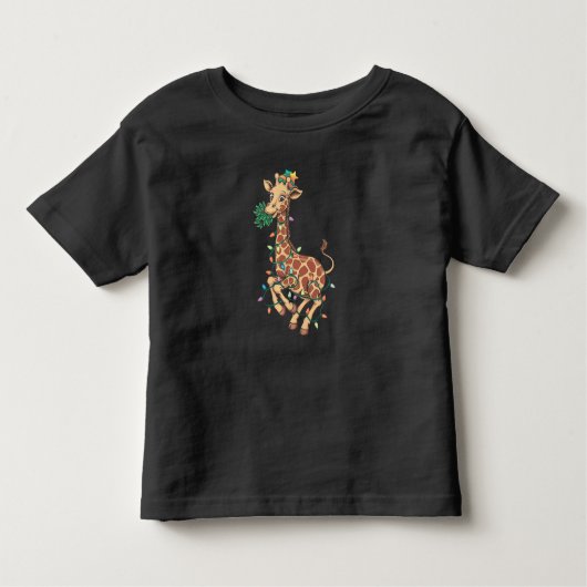 Weihnachtsbaum Giraffe Lover Geschenk Liebe Kleinkind T-shirt (Vorderseite)