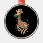 Weihnachtsbaum Giraffe Lover Geschenk Liebe Ornament Aus Metall (Vorne)