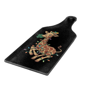 Weihnachtsbaum Giraffe Lover Geschenk Liebe Schneidebrett