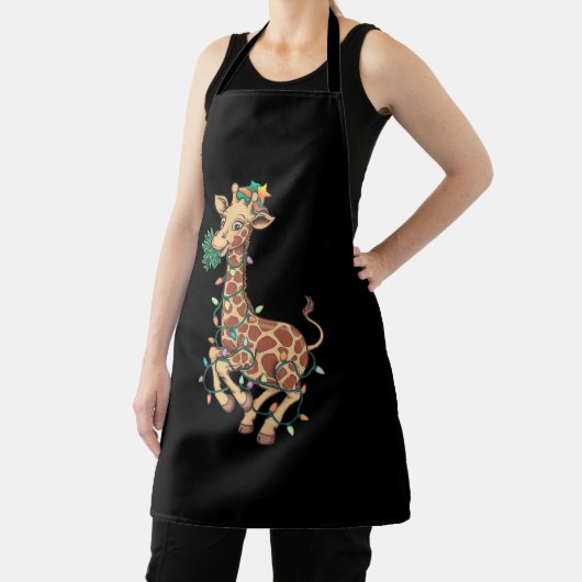 Weihnachtsbaum Giraffe Lover Geschenk Liebe Schürze (InSitu)