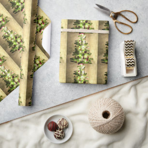 Weihnachtsbaum glänzendes Wrapping Paper Geschenkpapier