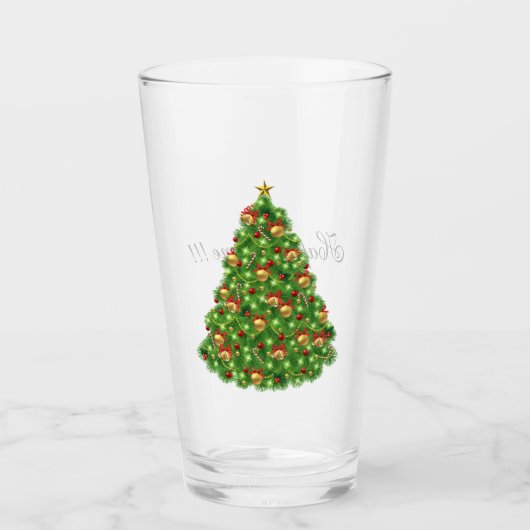 Weihnachtsbaum Glas (Vorderseite)