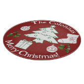 Weihnachtsbaum Glas Schneidebrett (Ecke)