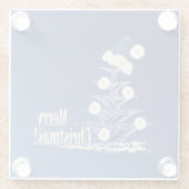 Weihnachtsbaum Glasuntersetzer (Rückseite)