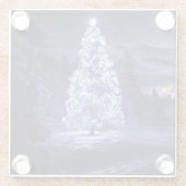 Weihnachtsbaum Glasuntersetzer (Rückseite)