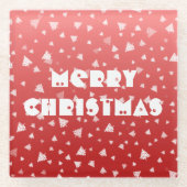 Weihnachtsbaum Glasuntersetzer (Vorderseite)