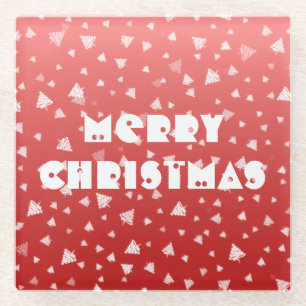 Weihnachtsbaum Glasuntersetzer