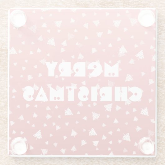 Weihnachtsbaum Glasuntersetzer (Rückseite)