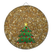 Weihnachtsbaum-Glitzer Dartscheibe (vorne)