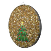Weihnachtsbaum-Glitzer Dartscheibe (Vorderseite rechts)