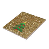 Weihnachtsbaum-Glitzer Fliese (Seite)