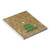 Weihnachtsbaum-Glitzer Notizblock (angewinkelt)