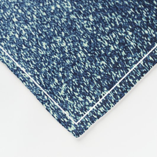 Weihnachtsbaum Glitzer und Schneeflocken | Blau Fleecedecke (Ecke)