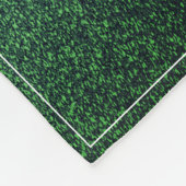 Weihnachtsbaum Glitzer und Schneeflocken | Grün Fleecedecke (Ecke)