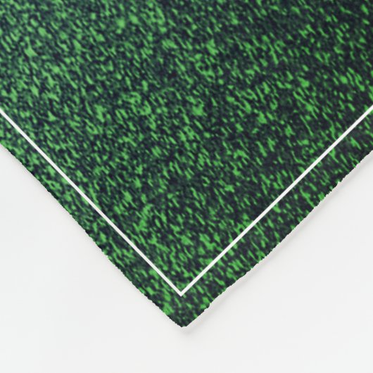 Weihnachtsbaum Glitzer und Schneeflocken | Grün Fleecedecke (Ecke)