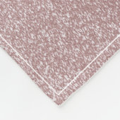 Weihnachtsbaum Glitzer und Schneeflocken | Rosa Fleecedecke (Ecke)