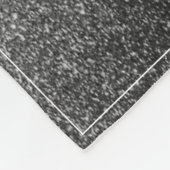 Weihnachtsbaum Glitzer und Schneeflocken | Silber Fleecedecke (Ecke)