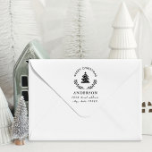 Weihnachtsbaum Globe Familienname Rücksendeadresse Permastempel