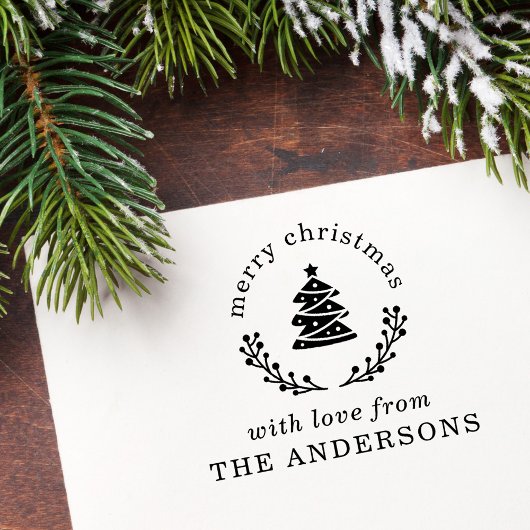 Weihnachtsbaum Globe Frohe Weihnachtsgrüße Permastempel