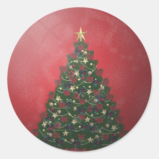 Weihnachtsbaum Globe Sticker (Vorderseite)