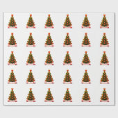 Weihnachtsbaum & Glocken: Schönes Geschenkdesign m Geschenkpapier (Flach)