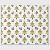 Weihnachtsbaum-Glossy Wrapping Paper Geschenkpapier (Flach)