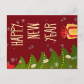 Weihnachtsbaum glücklich Neues Jahr Postkarte (Vorderseite)