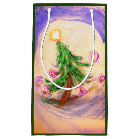 Weihnachtsbaum-Glücksgeschenktasche Kleine Geschenktüte (Vorderseite)