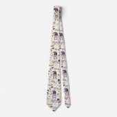 Weihnachtsbaum Gnome Landhaus Krawatte (Vorderseite)