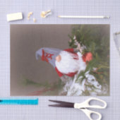 Weihnachtsbaum Gnome Niedlich Red Holiday Seidenpapier (Handwerk)