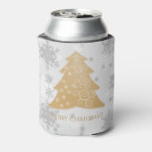 Weihnachtsbaum Gold Cooler Dosenkühler (Kanne Rückseite)