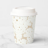 Weihnachtsbaum Gold | Feierliche Feier Pappbecher (Links)