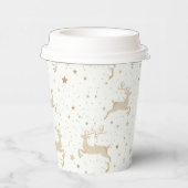 Weihnachtsbaum Gold | Feierliche Feier Pappbecher (Rechts)