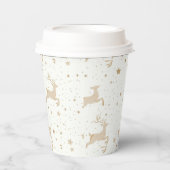 Weihnachtsbaum Gold | Feierliche Feier Pappbecher (Vorderseite)