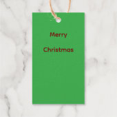 Weihnachtsbaum Gold Geschenkanhänger (Rückseite)